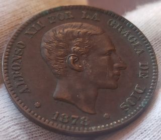 10 CÉNTIMOS 1878 ALFONSO XII 