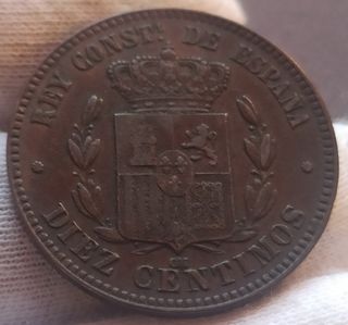 10 CÉNTIMOS 1879 ALFONSO XII 