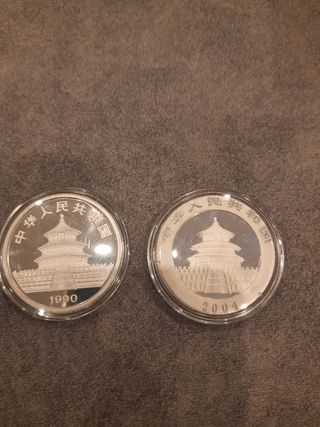 Moneda Panda 2025,2024,2023..OFERTÓN..1989 1OZ