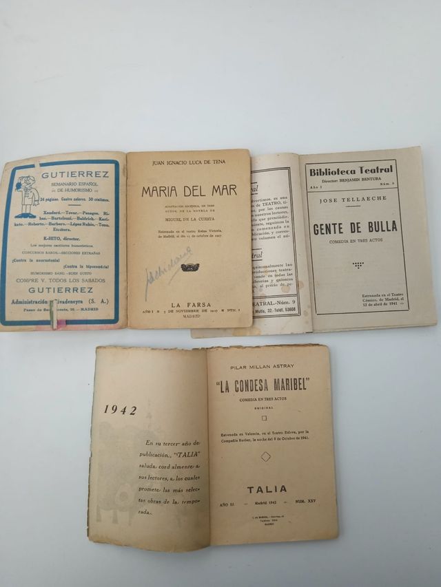 Antiguos Libretos Teatro