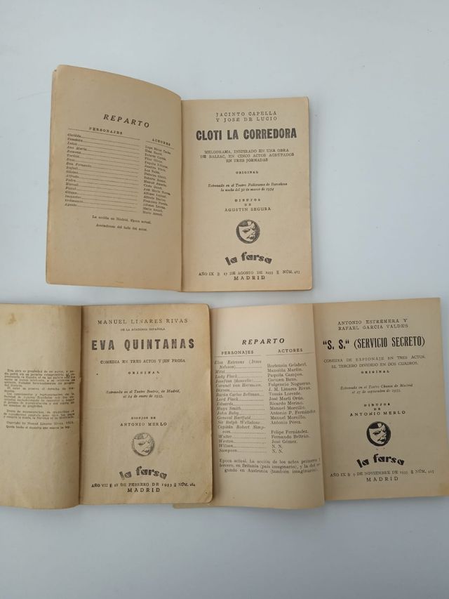 Antiguos Libretos Teatro