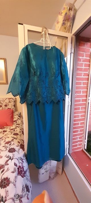 Vestido de fiesta dos piezas