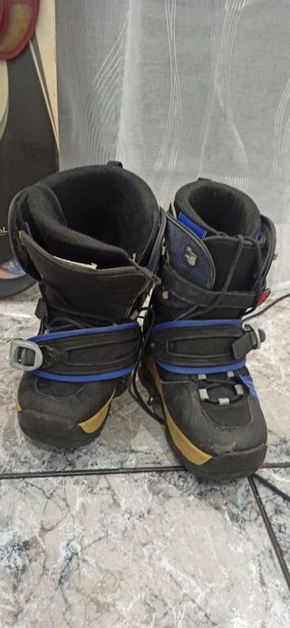 tabla de snow russignol + fijación + botas + bolsa