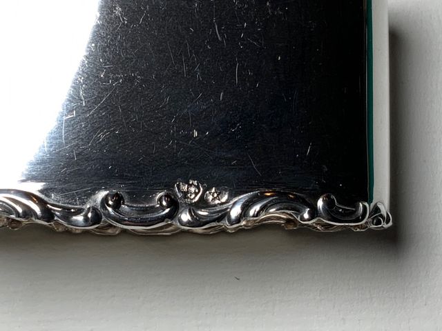 DOS SERVILLETEROS DE PLATA DE LEY 