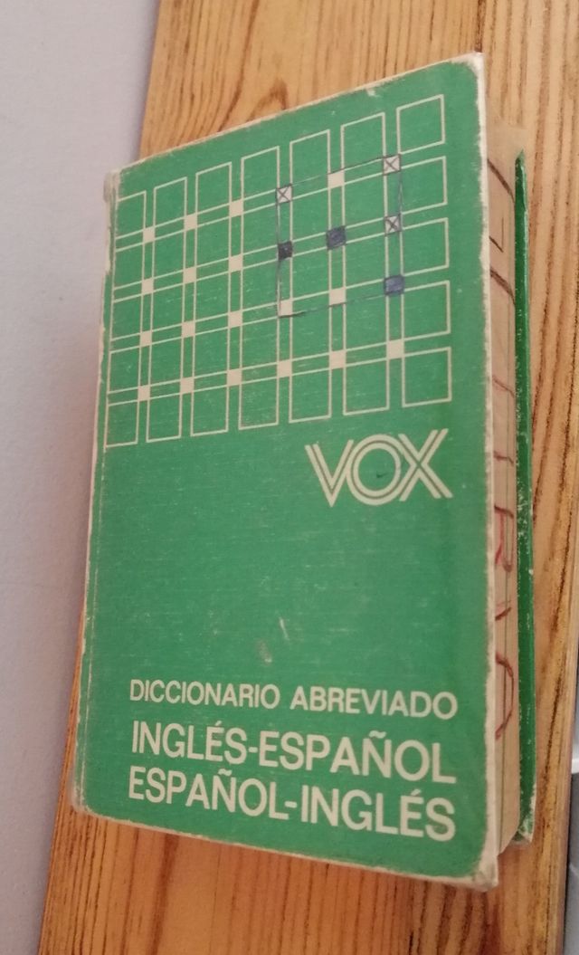 Diccionario Vox Antiguo, Inglés Español
