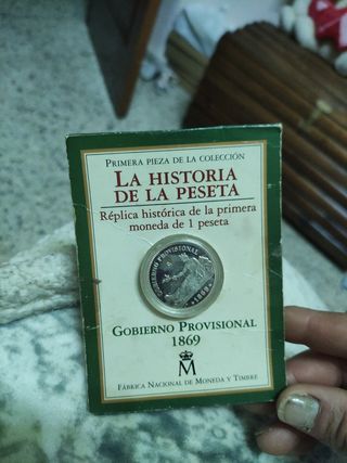 replica exacta de 1 peseta