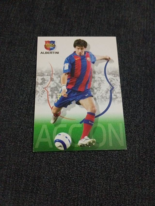 cromo Megacracks autógrafo Albertini