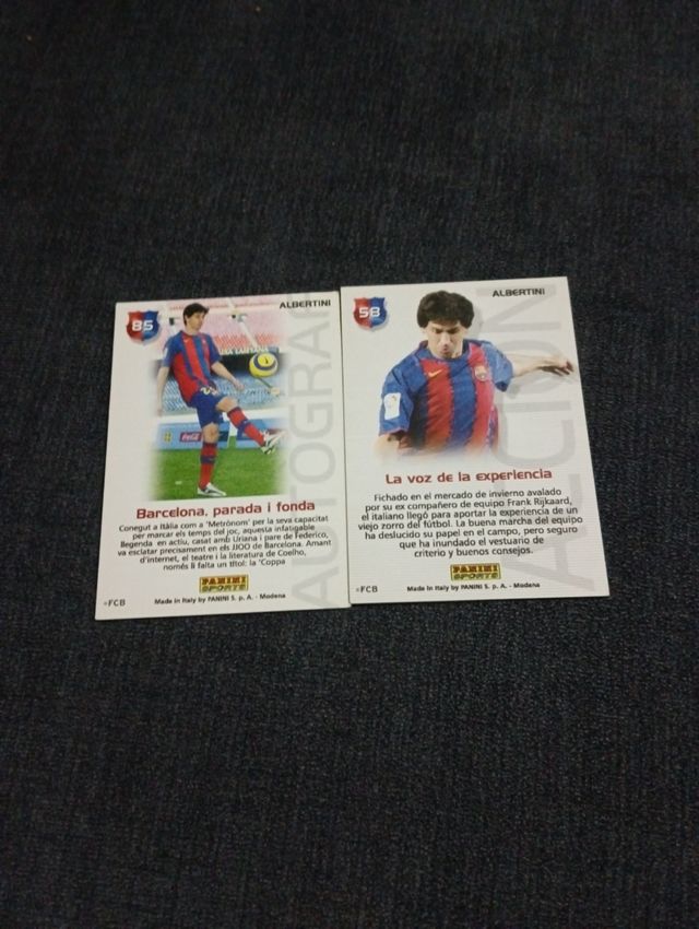 cromo Megacracks autógrafo Albertini