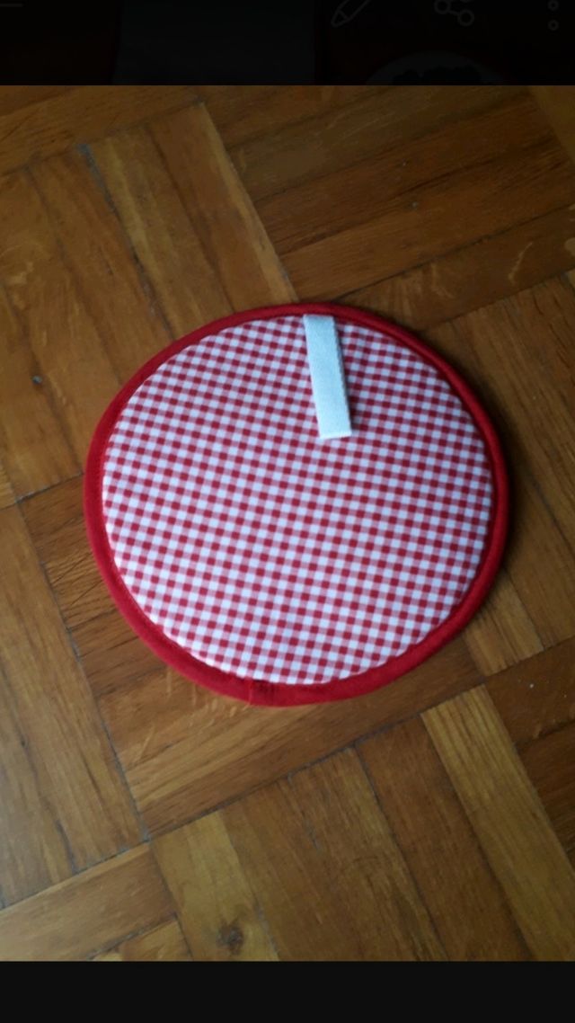 guantone+presina da forno dipinto a mano.  Nuovo