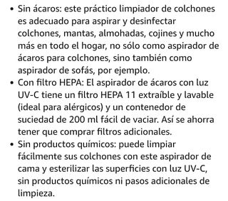 ASPIRADOR  ANTI-ACAROS