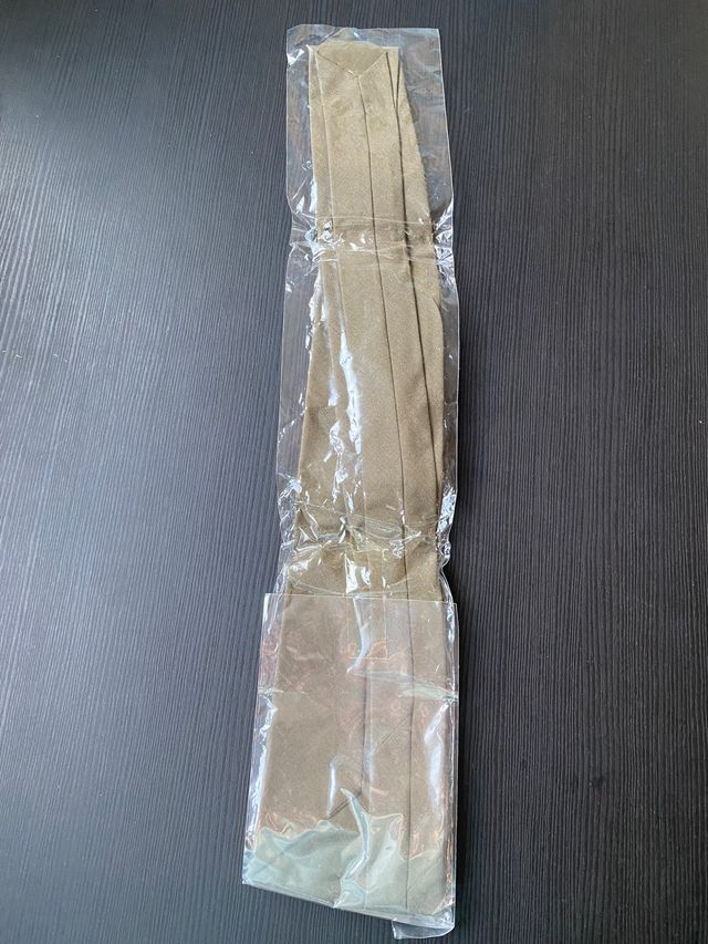 Corbata militar caqui de gala