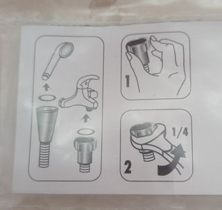 Flexo de ducha de PVC nuevo