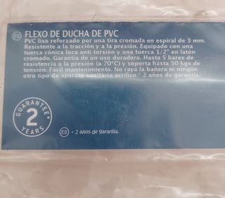 Flexo de ducha de PVC nuevo