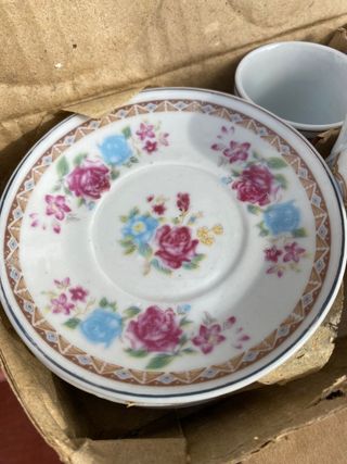 Dos vajillas de café antiguas 6 piezas