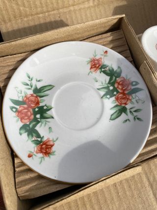 Dos vajillas de café antiguas 6 piezas