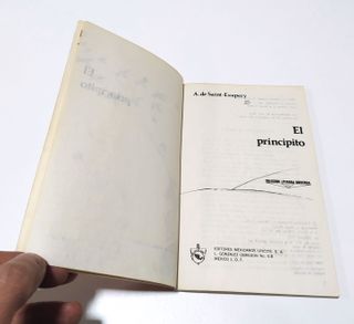 El Principito. 1ª edic. México. 1978
