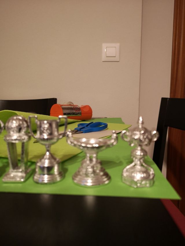 trofeos del real madrid f.c en miniatura