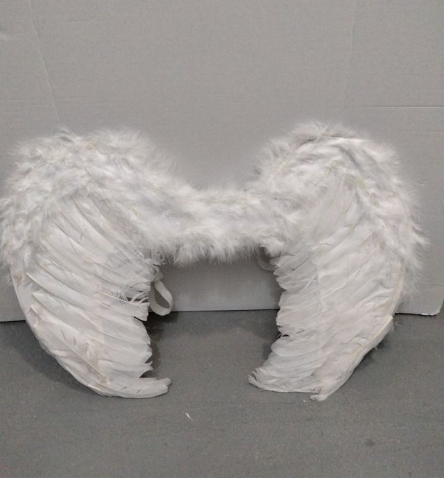 DISFRAZ DE ANGEL + ALAS + CORONA !!