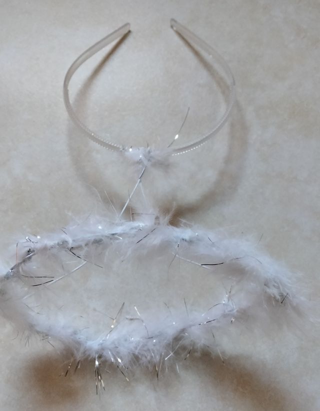 DISFRAZ DE ANGEL + ALAS + CORONA !!