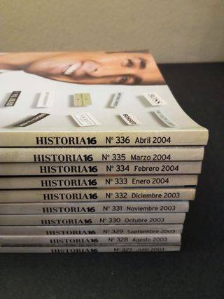 LOTE DE 10 REVISTAS DE HISTORIA