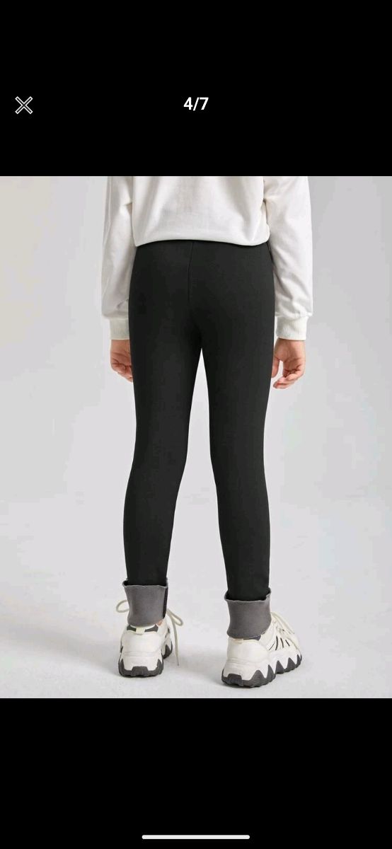 Niñas Leggings bajo de doblez