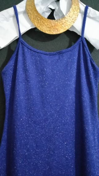 Vestido Azul Marino.
