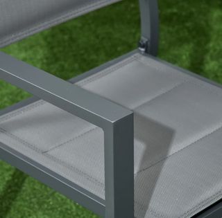 Comedor exterior gris 9 piezas NUEVO