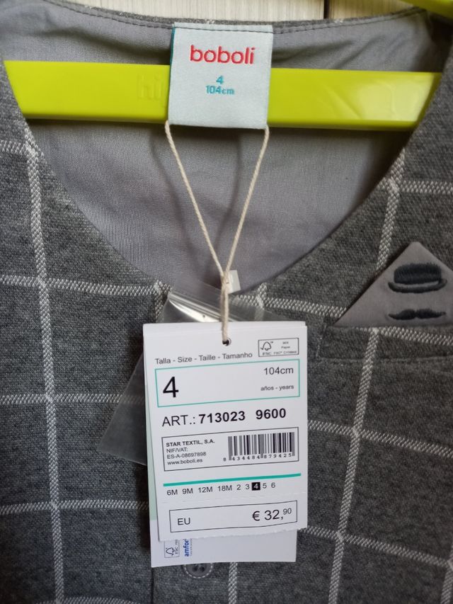Americana y chaleco BOBOLI SIN ESTRENAR T4