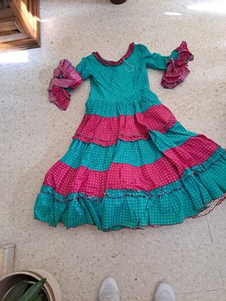 Traje De Flamenca Niña 10 U 11 Años