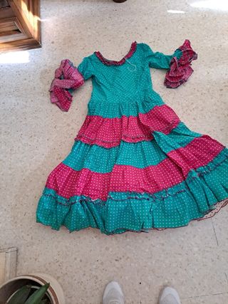 Traje De Flamenca Niña 10 U 11 Años