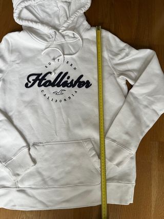 Sudadera blanca T M. Hollister. 