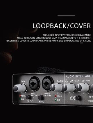 Modulo de audio externo. Interface de sonido.