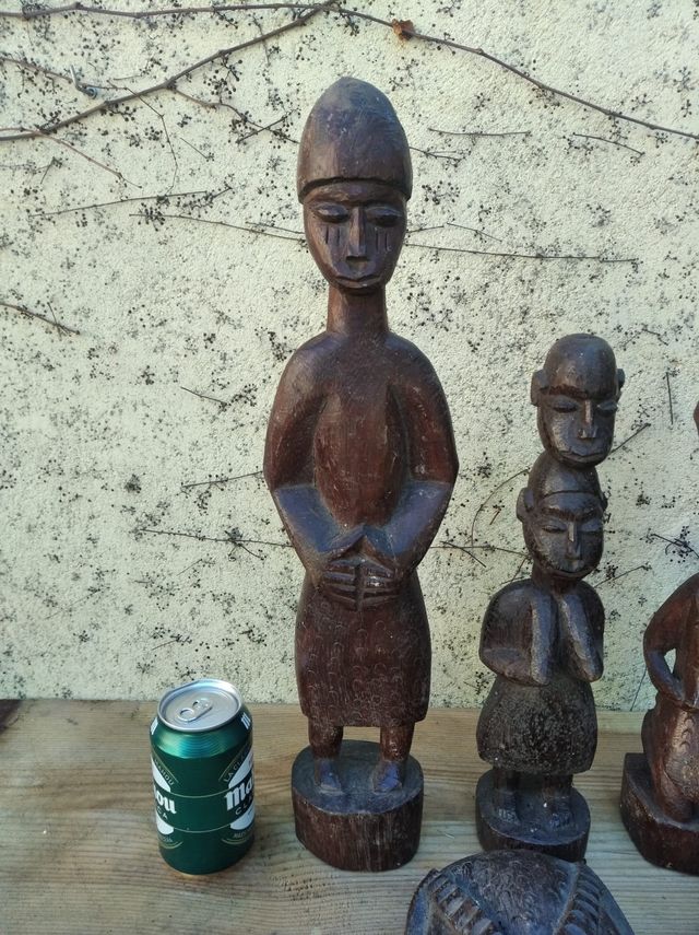 tótem africano madera maciza caoba TRIBU YORUBA