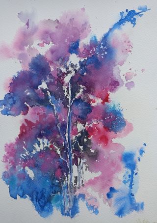 Acuarela. Pintura Arte. Decoración. Regalo. Hogar.