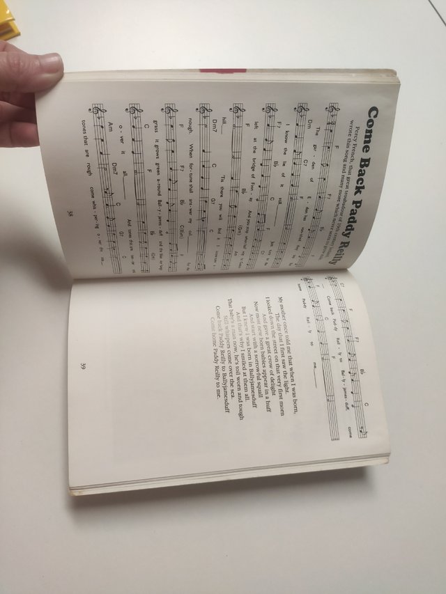 Libro de partituras canciones irlandesas