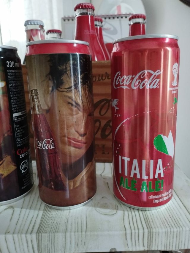 2lattine coca cola da collezzione