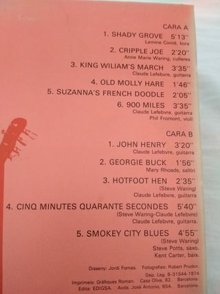 LP. El banjo América. Steve Waring.