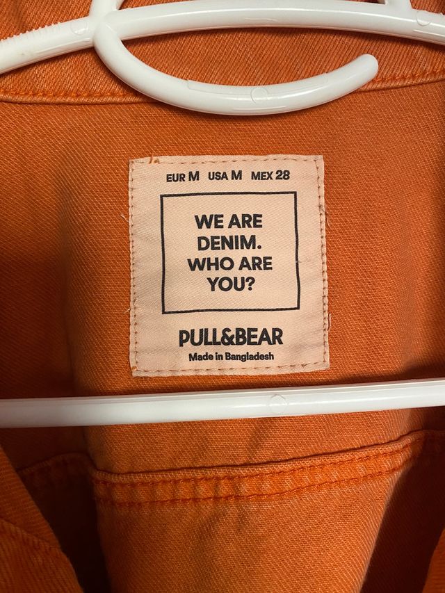 Cazadora vaquera cropped oversize M