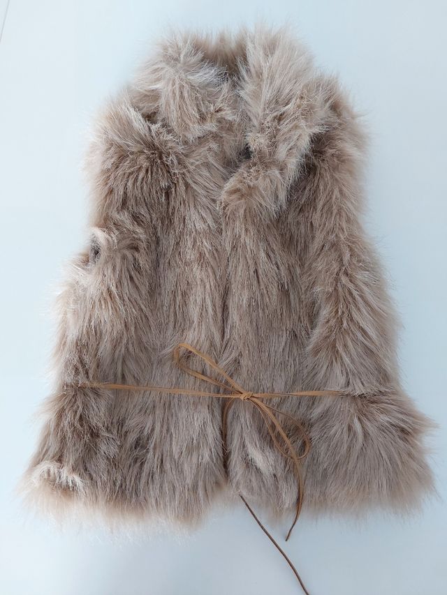 chaleco pelo para niña