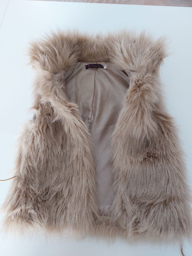 chaleco pelo para niña