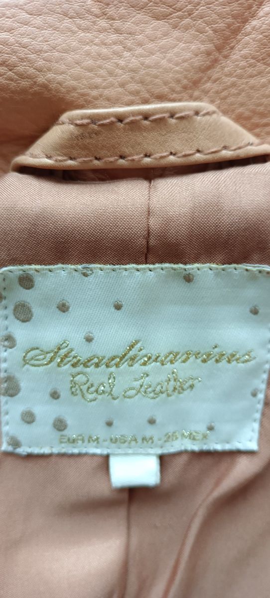 chaqueta de piel auténtica.