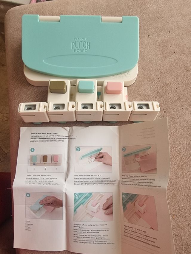 Punch board agujeros para encuadernar