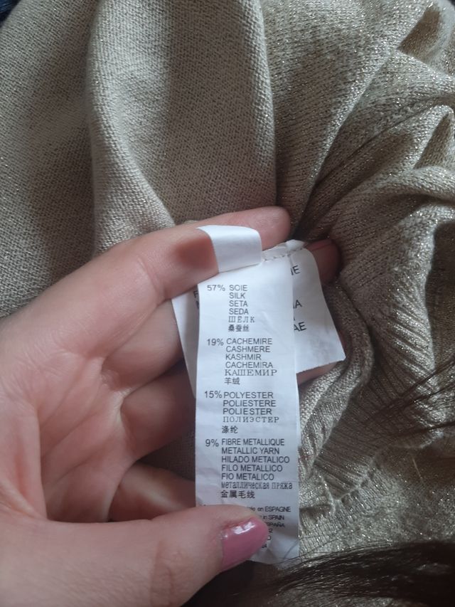 Torera seda y cahsmere