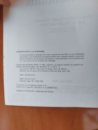 libro sobre la economia