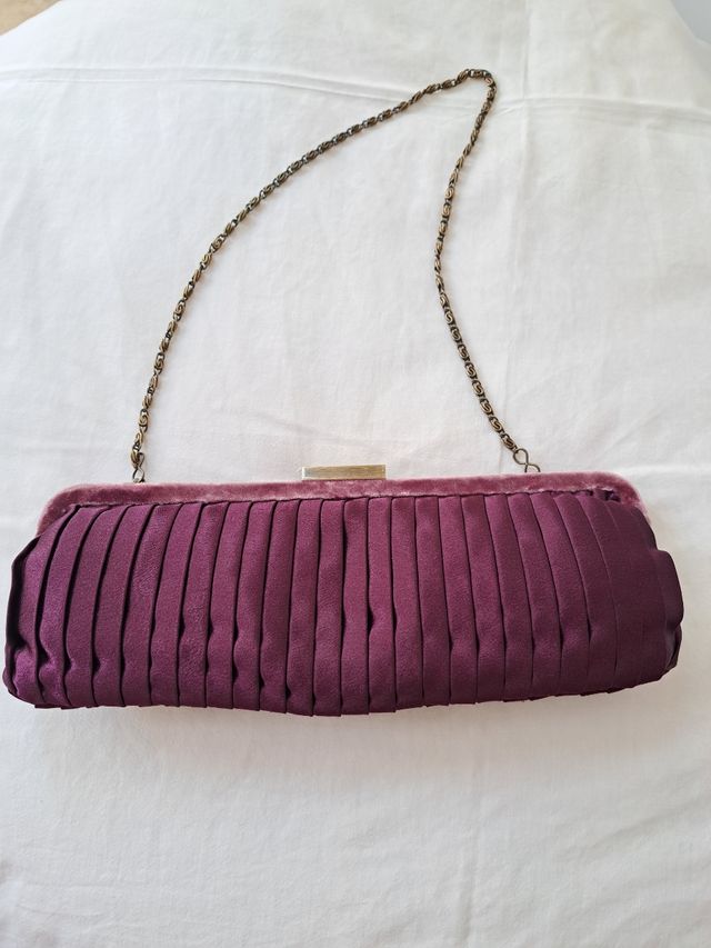 Bolso de raso y terciopelo Tintoretto como nuevo