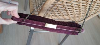 Bolso de raso y terciopelo Tintoretto como nuevo