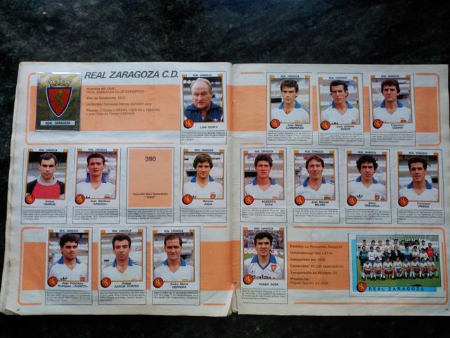 Álbum cromos Panini Liga fútbol 87-88 