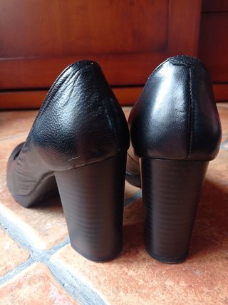 Zapatos tacón todo piel