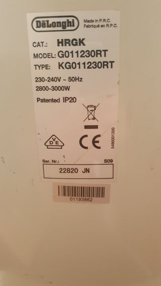 Calefactor eléctrico potente