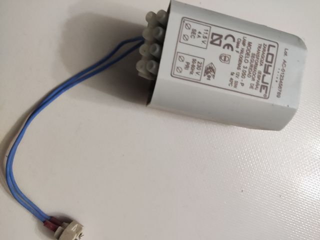 Transformador lámpara halógena 12v 50w